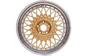 画像1: AUDIアウディA1/VWビートル/ゴルフ4 18X8J 5X100 ET30 P50 GOLDホイール4本送料無料