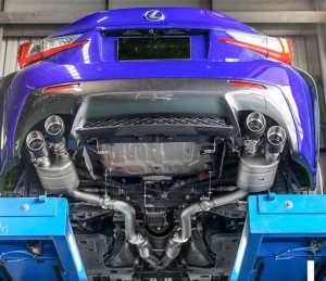 画像1: 【Kpipe】KパイプレクサスRCFバルブトロニックF1スポーツマフラー