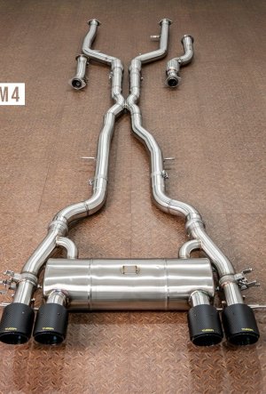 画像1: 【Kpipe】KパイプBMW G80 M3/G82 M4バルブトロニックF1スポーツマフラー