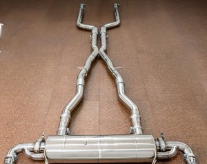 画像1: 【Kpipe】KパイプBMW G30 550i xDriveバルブトロニックF1スポーツマフラー送料無料