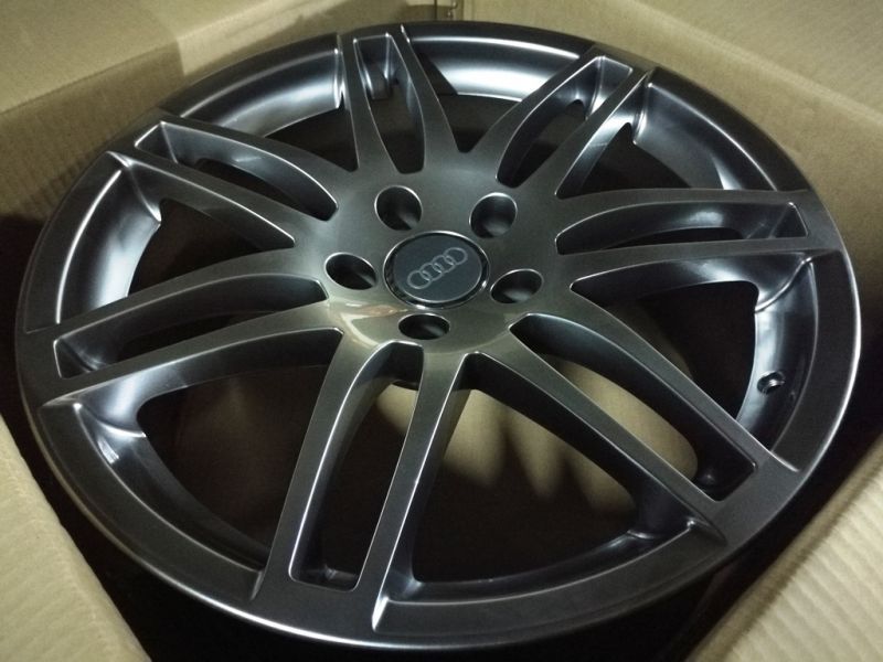 画像: アウディA4/A6 18X8J 5X112 ET35 RS4 Hyper Black Style ホイール4本送料無料